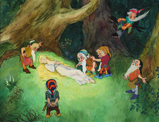 Беньяминсон Эрик Евгеньевич. Эскиз иллюстрации к сказке А. Франса "Пчёлка королевы гномов"